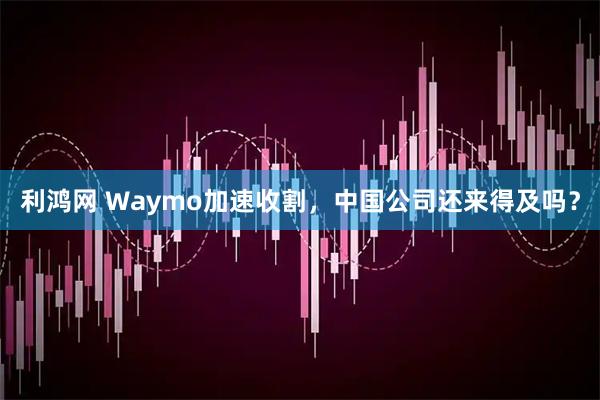 利鸿网 Waymo加速收割，中国公司还来得及吗？