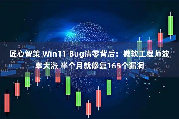 匠心智策 Win11 Bug清零背后：微软工程师效率大涨 半个月就修复165个漏洞